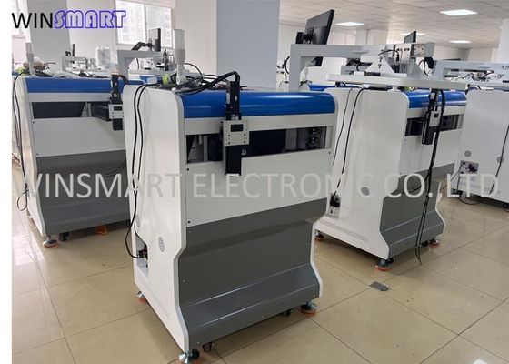 comprar Cabeza de distribución giratorio tarjeta de control IPC personalizable SMT máquina distribuidora de pegamento con cinta transportadora y mesa de trabajo online manufacture