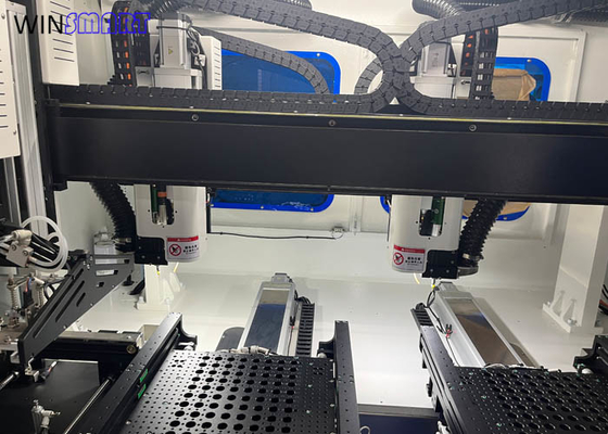 Máquina de enrutador de PCB en línea de doble mesa de alta velocidad de máxima 100.000 RPM Precisión ± 0,05 mm