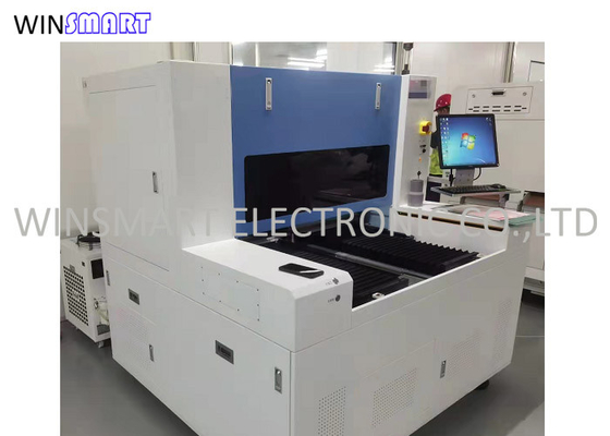 Un buen precio. Máquina semiautomática de Depaneling del PWB del laser de la tabla dual sin estrés en línea