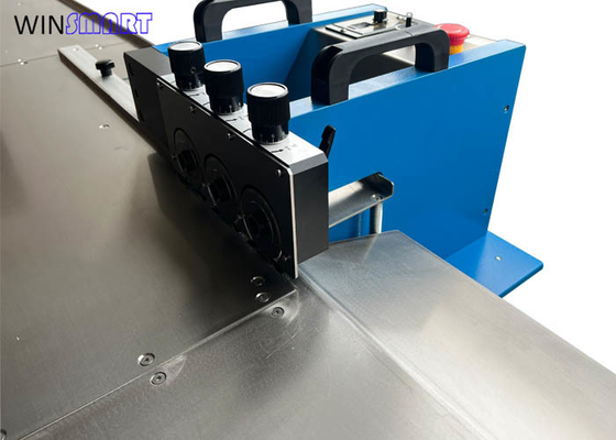 Un buen precio. Máquina separadora de PCB de aluminio de 1200 mm de 3 grupos con velocidad de corte ajustable en línea