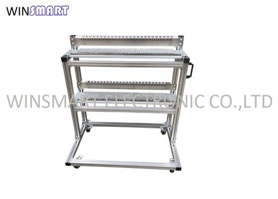 Un buen precio. acero inoxidable de las ruedas direccionales de Omni del carro 4 del alimentador de 50pcs/Layer SMT en línea
