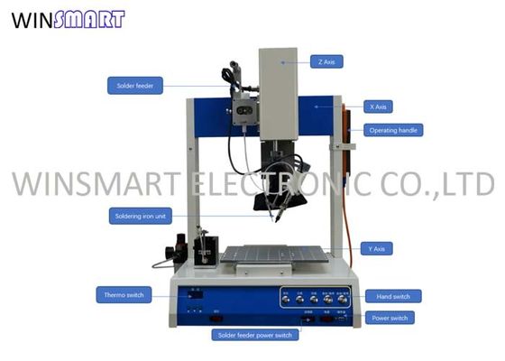 Un buen precio. Soldadora del robot del PWB de 3 que suelda automáticos AXIS 110V en línea