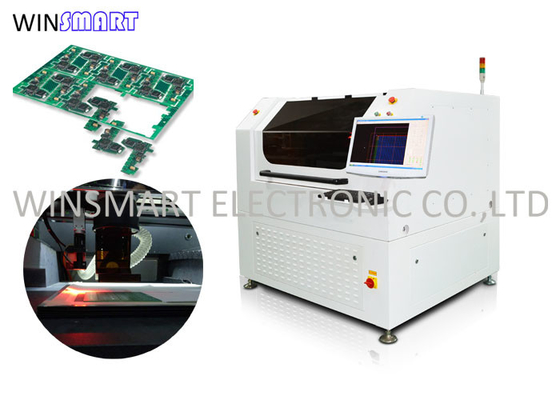 Un buen precio. Cortadora ULTRAVIOLETA del laser del PWB FR4 ninguna tensión Burr Free en línea