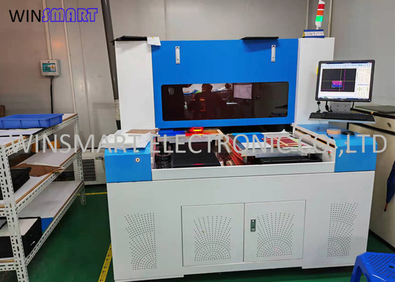 Un buen precio. Alta productividad de la tabla del PWB de la máquina dual del laser Depaneling en línea